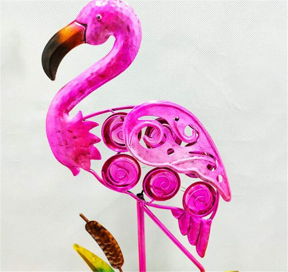 2 Pack Flamingo Solar Pathway Lights - Waterproof Outdoor Garden Stake Lights with Warm White LED for Lawn, Patio, Courtyard - Perfect for Landscape Lighting, Walkway Decoration, and Backyard Ambience