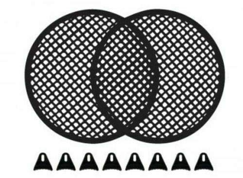 MK 2 Pack 8 Inch Speaker Grill Waffle Subwoofer Grills with Clips and Screws - Perfect for Car Audio, Home Theater, and Studio Speaker Protection