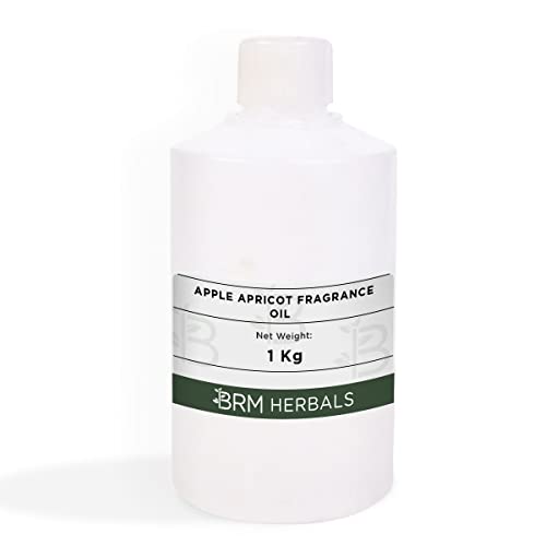 BRM Herbals Apple Apricot Fragrance Oil - 1KG Multipurpose Oil Soluble Scent for DIY Candles, Soaps, Skincare & Haircare - Perfect for Home Fragrance, Bath Products & Aromatherapy