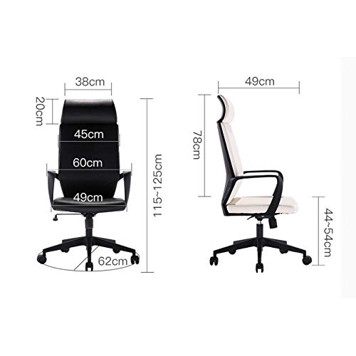 Premium High Back Executive Office Chair - Ergonomic Swivel Desk Chair with Adjustable Height & 360° Rotation - Perfect for Home Office, Gaming, and Conference Rooms (Color: Black)