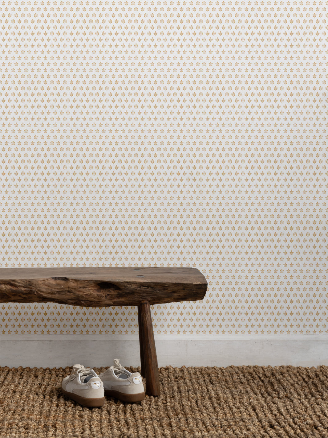 Sugar Paper Honeycomb Ensley Petite White Ground Wallpaper - Perfect for Nursery, Bedroom & Home Office Decor