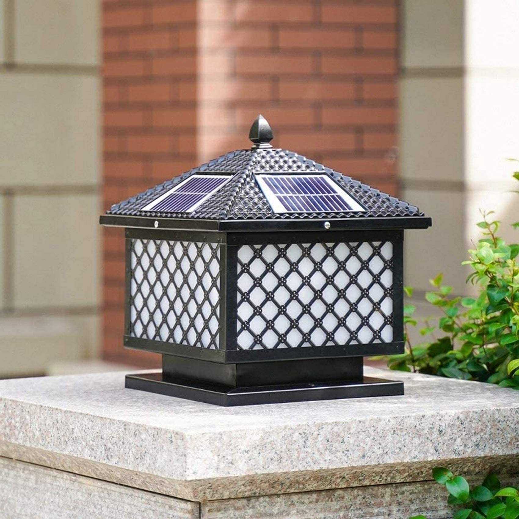 Remote Control LED Traditional Pillar Lamp - Waterproof Outdoor Column Light for Garden, Fence, Lawn & Landscape Decoration | Perfect for Villa Illumination, Street Lighting & Table Lantern Use