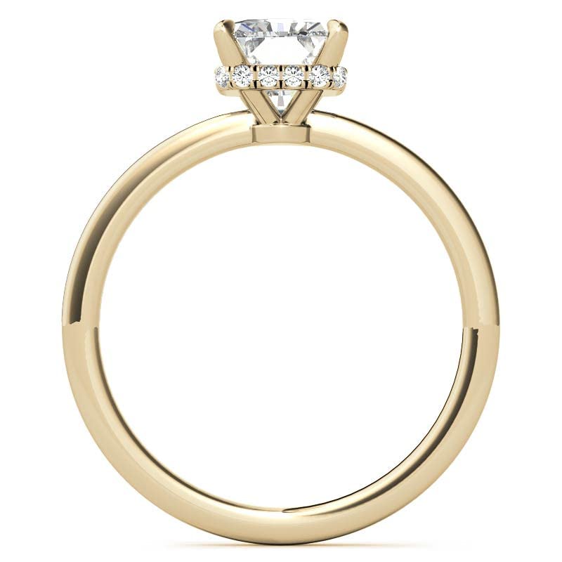 10K Solid Yellow Gold Handmade Engagement Ring - 2 CT Radiant Cut Moissanite Diamond Solitaire Wedding Band for Women - Perfect for Proposals, Anniversaries & Bridal Jewelry Gifts