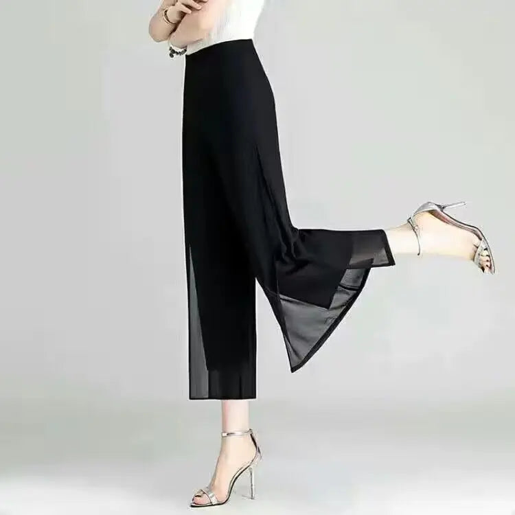 Stylish Black Women's Wide Leg Pants with Adjustable Waist Strap - 10 Trendy Designs | Korean Harajuku Fashion 2023 | Perfect for Casual Wear, Office Outfits & Street Style