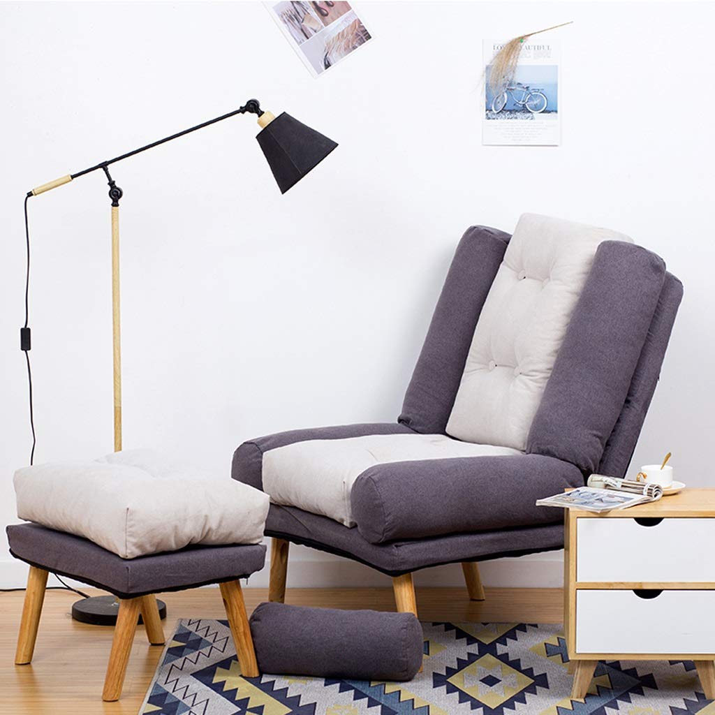 **Foldable Recliner Chair - Adjustable Deck, Dining, Computer, Reading & Dressing Room Chair - Sun Lounger for Balcony, Patio & Indoor Relaxation (Color: B) - Perfect for Napping, Leisure & Small Spaces**