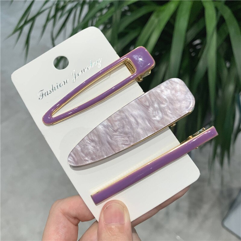 Elegant Women's Fashion Hair Clips - Pearl & Acetate Geometric Design Hair Accessories for Parties, Weddings & Everyday Style