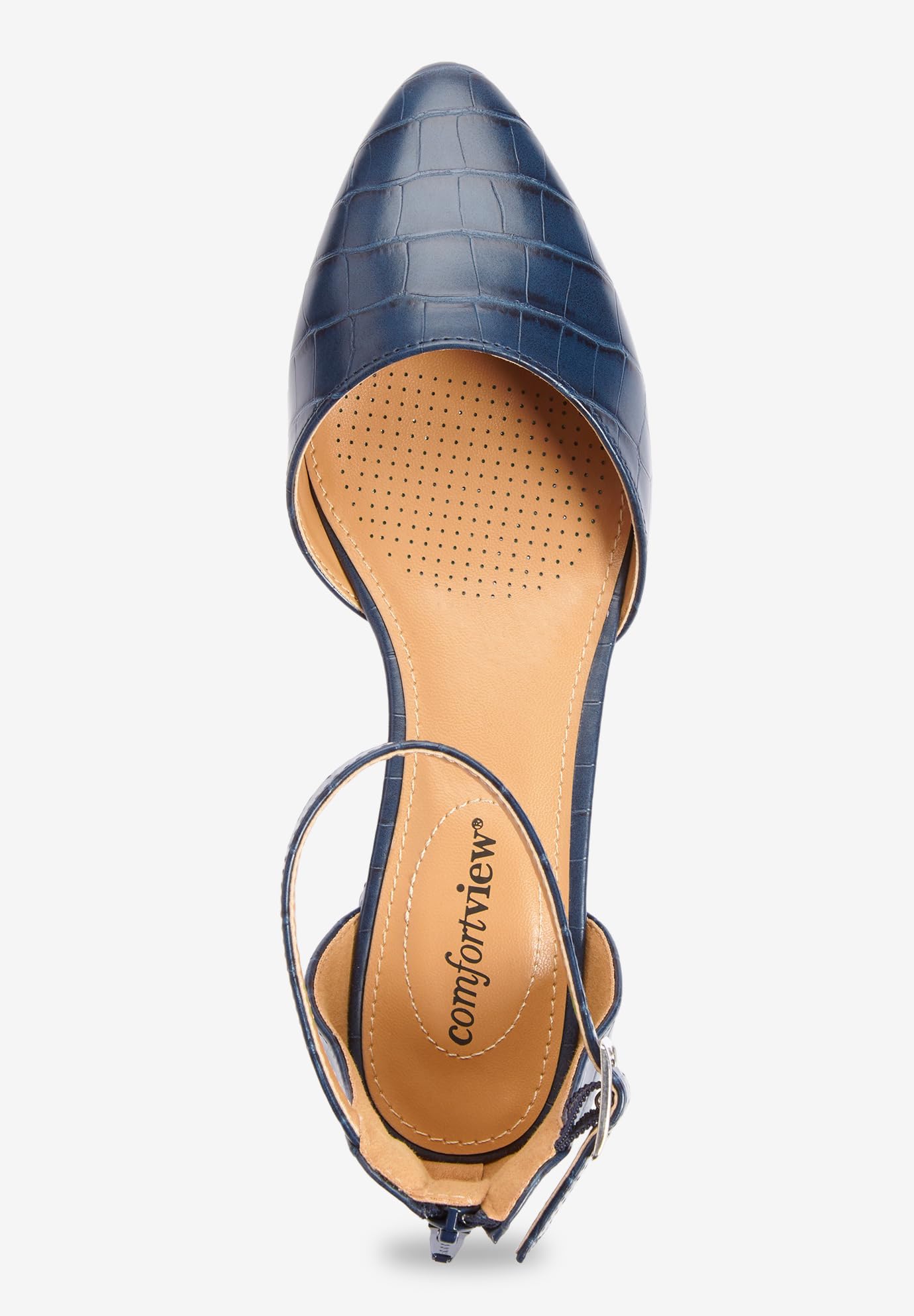 Comfortview Women's Wide Width The Loucia Pump - Comfortable Heels for Work, Office & Dressy Occasions | Slip-Resistant & Supportive Shoes for All-Day Wear