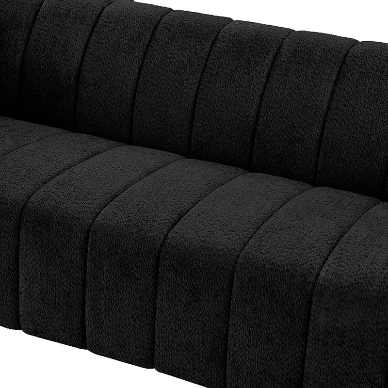 Botham Modern Cozy Sofa with Hidden Low Legs - Comfortable Living Room Furniture for Small Spaces, Apartments & Home Decor