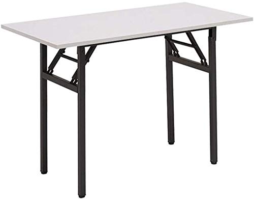 LQ Tables Folding Computer Desk - Heavy Duty Sturdy Laptop Writing Desk, No Assembly Required Multifunctional Workstation for Home Office, Study, Sewing & Coffee Table (White) - Perfect for Small Spaces & Apartment Living