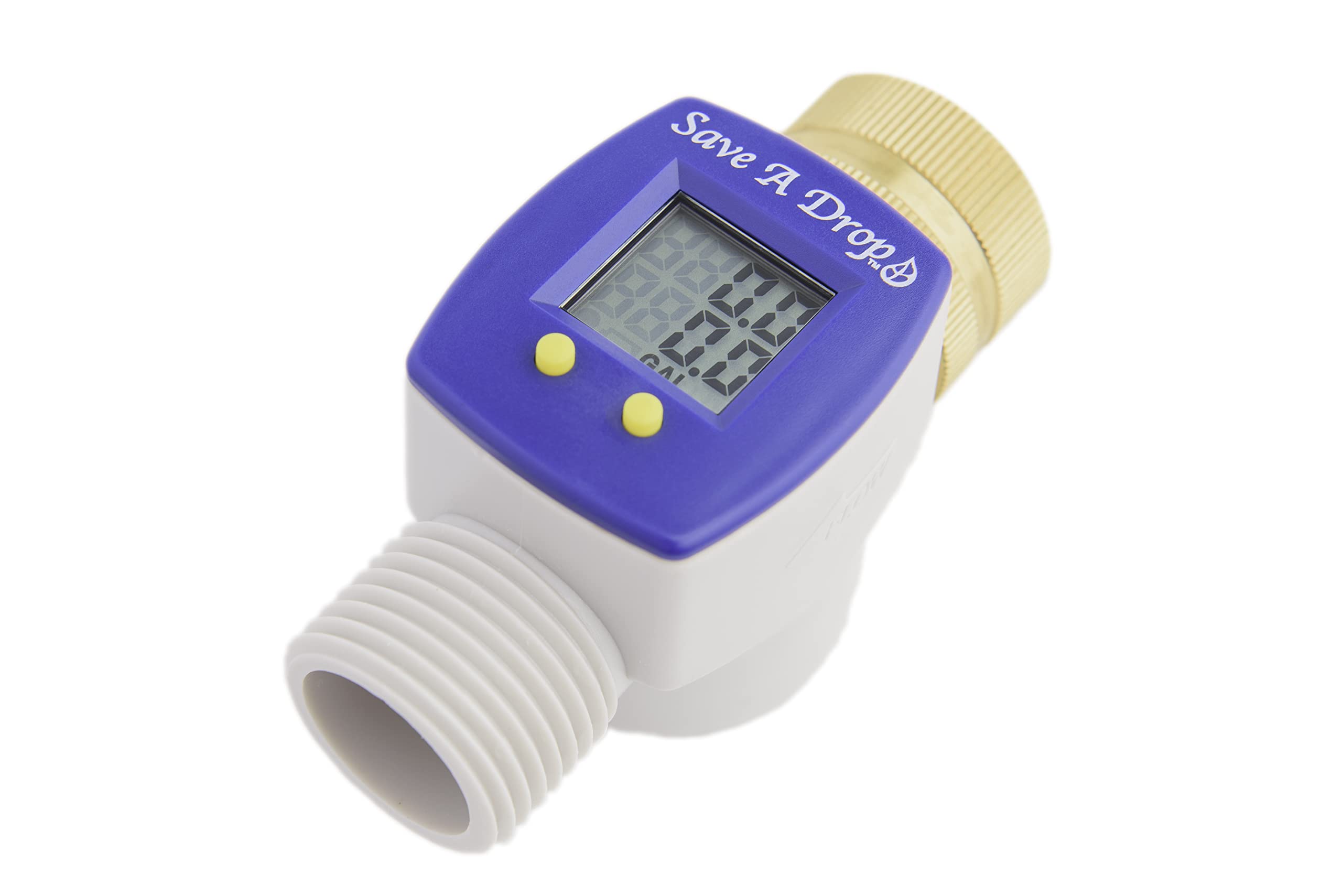 P3 Water Flow Meter with Heavy Duty Brass Swivel | Accurate Gallon Measurement for Outdoor Garden Hoses | Perfect for Camping, RV & Water Conservation | Monitor Usage for Lawns, Gardens & Irrigation Systems