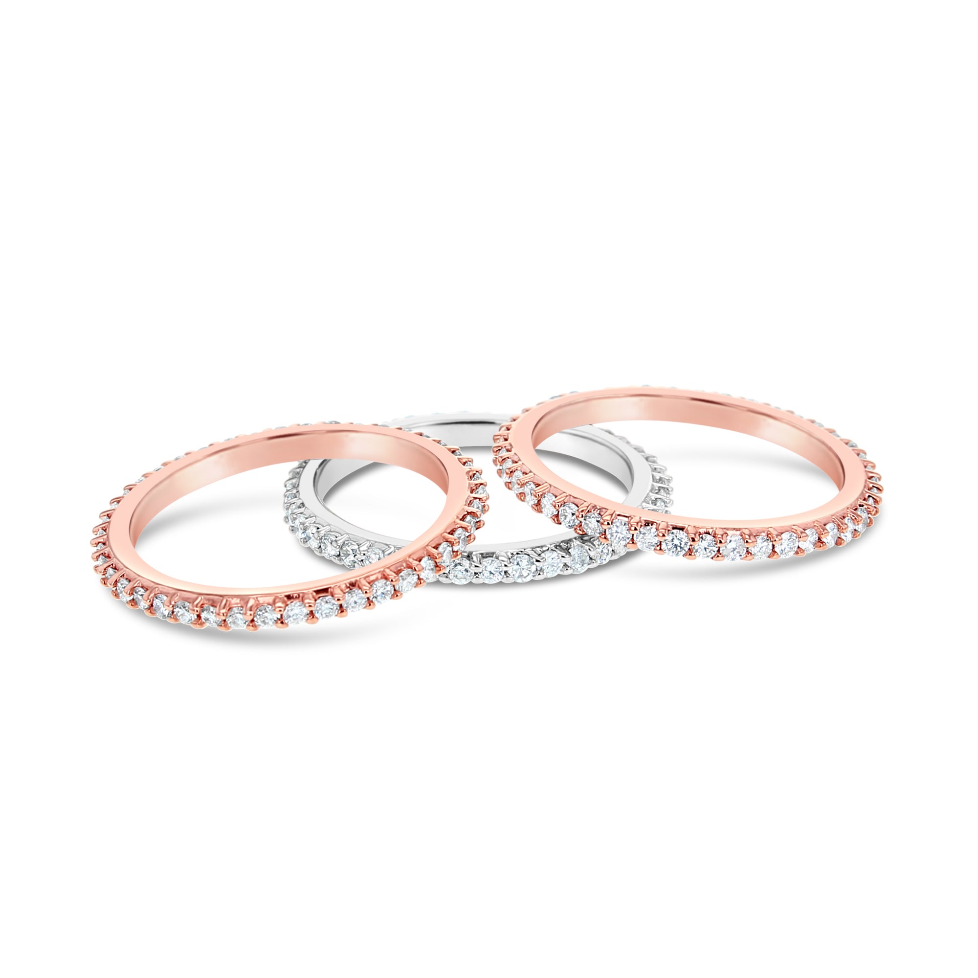 0.5 Carat Eternity Diamond Ring for Women - 14K White Gold Wedding Band, Anniversary Gift for Her - Perfect for Engagements, Proposals & Special Occasions