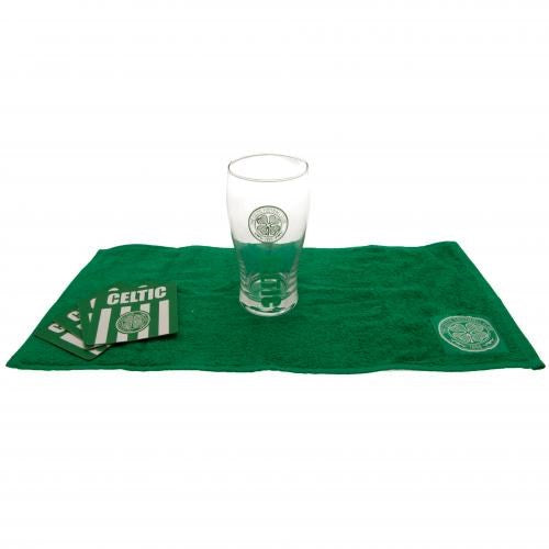 Premium Celtic Mini Bar Set - 4-Piece Whiskey Glass Gift Set with Wooden Stand - Perfect for Home Bar, Gifts & Irish-Themed Parties