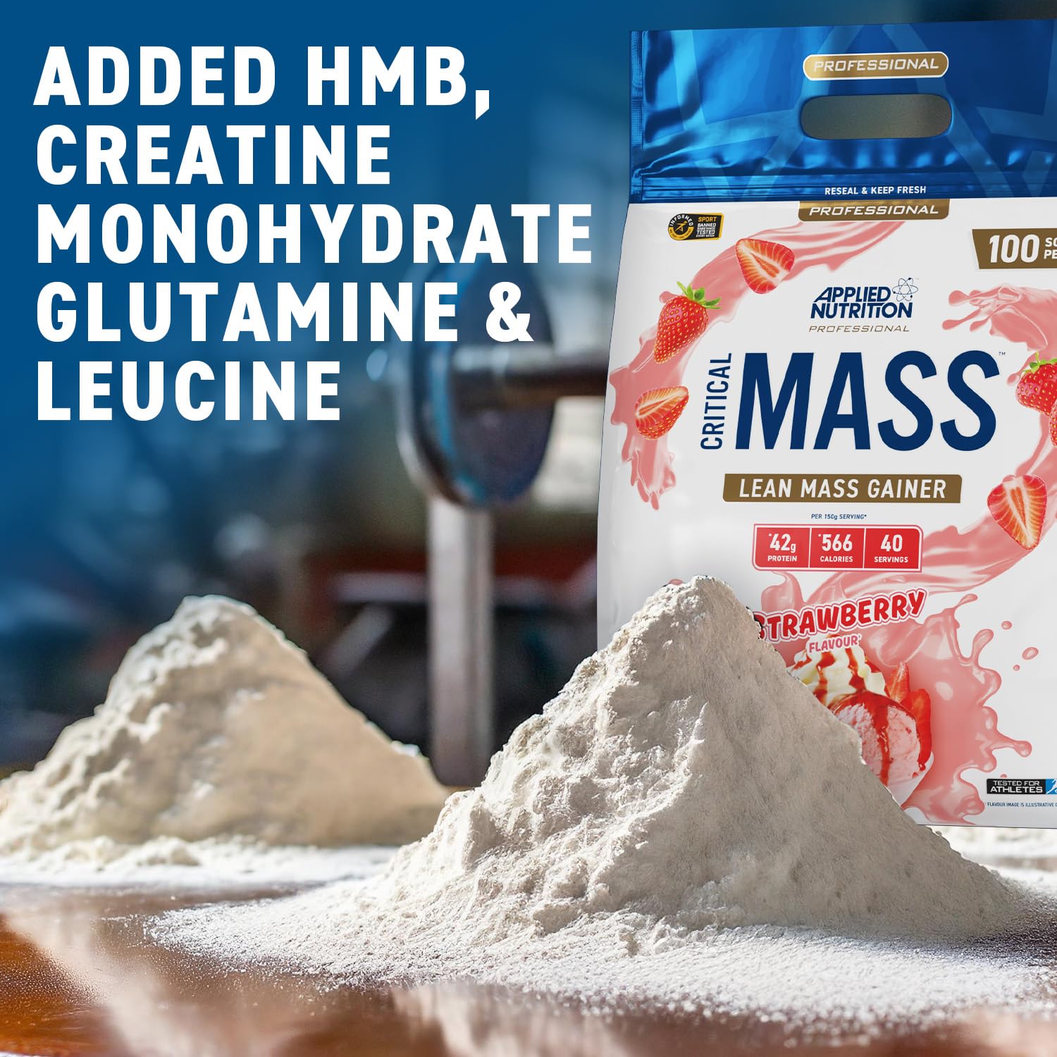 Applied Nutrition Critical Mass Professional Weight Gainer - 6000g for Muscle Growth & Recovery | Perfect for Bodybuilders & Athletes