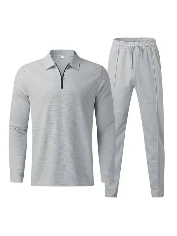 Men's Loose Fit Thin Tracksuit Pants Set - Lightweight Comfortable Joggers for Casual Wear, Gym & Lounge