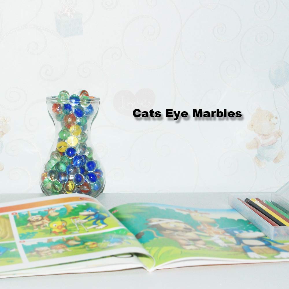 1000 Bulk Cat's Eye Marbles - 5/8