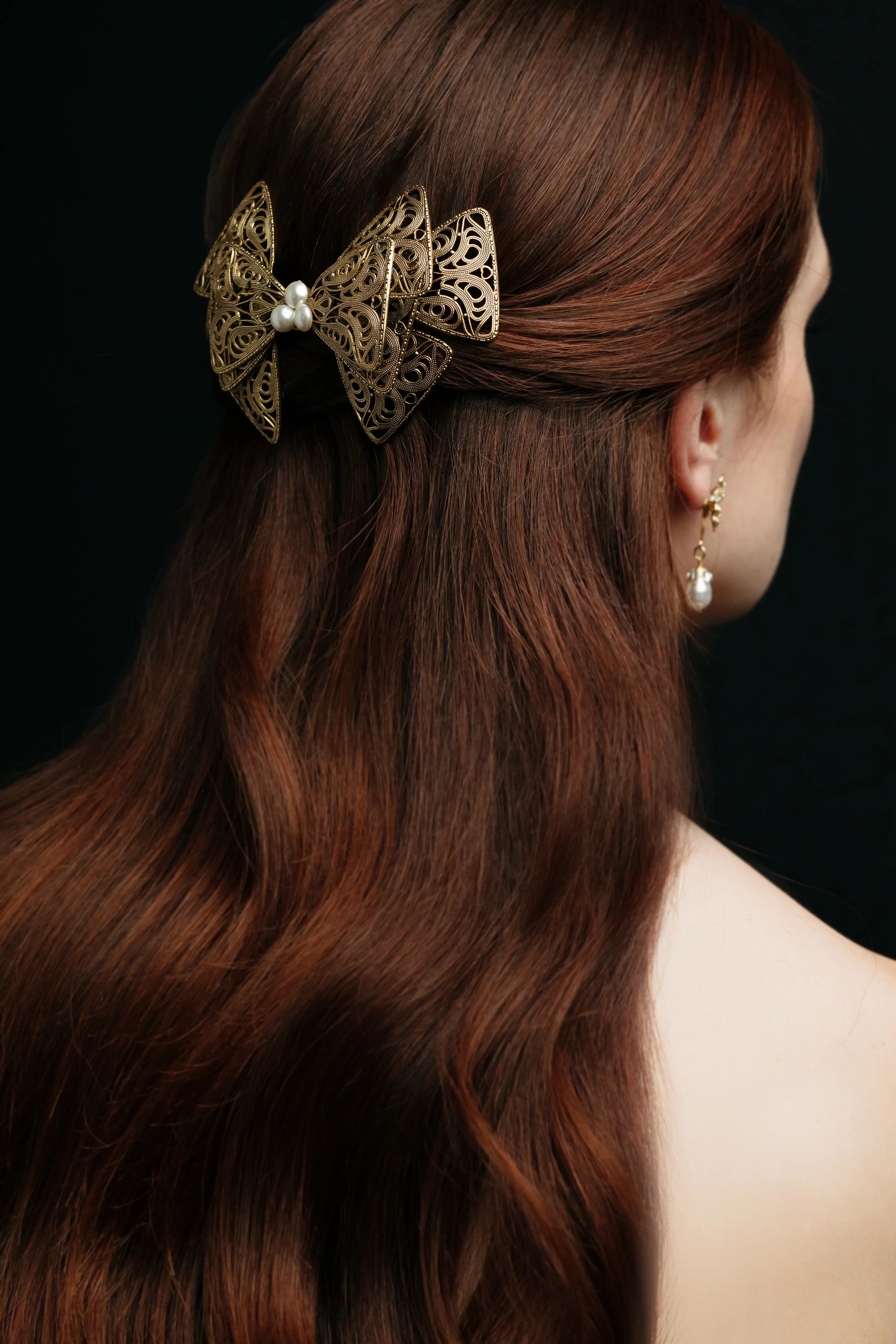 Elegant Elevated Barrette Hair Clip - Non-Slip Hair Accessory for Women & Girls - Perfect for Weddings, Parties & Everyday Styling