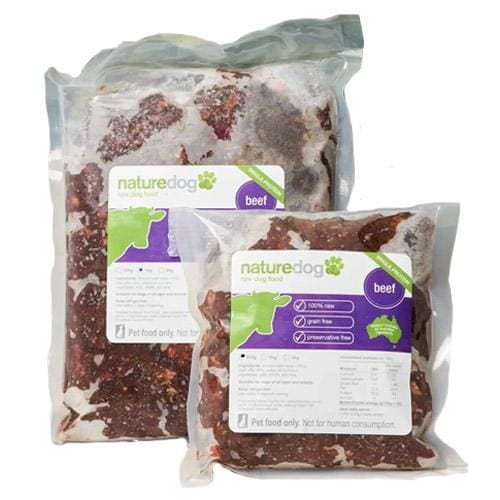 Premium Natural Frozen Raw Dog Food - 100% Beef for Dogs - 2kg (4.4 lbs) | High Protein, Grain-Free, All-Natural Ingredients | Perfect for Puppies, Adult & Senior Dogs | Raw Diet, Training Treats, Meal Topper