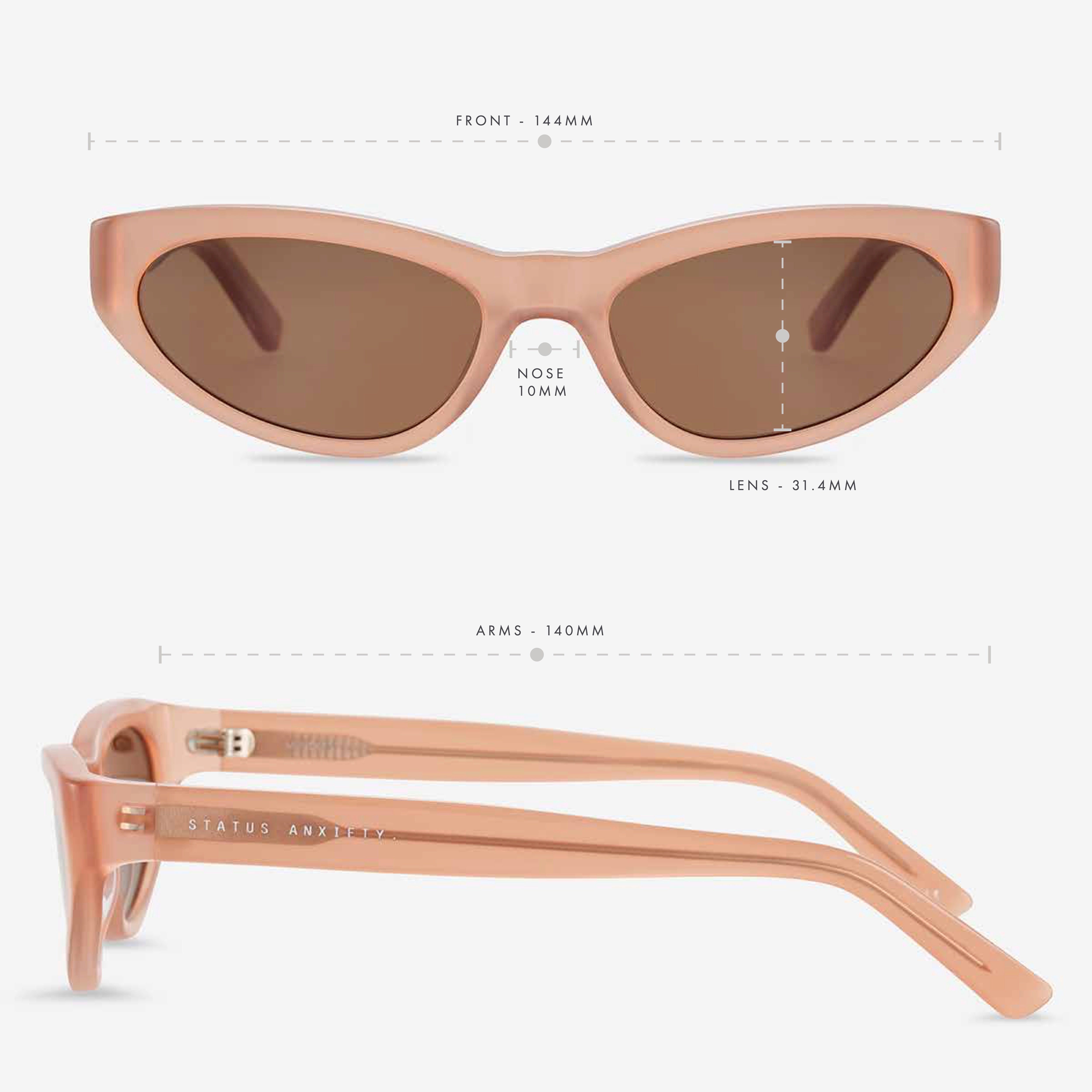 Mindless Sunglasses for Women - Trendy Rose Gold Frame UV Protection Shades - Perfect for Beach, Driving & Outdoor Activities