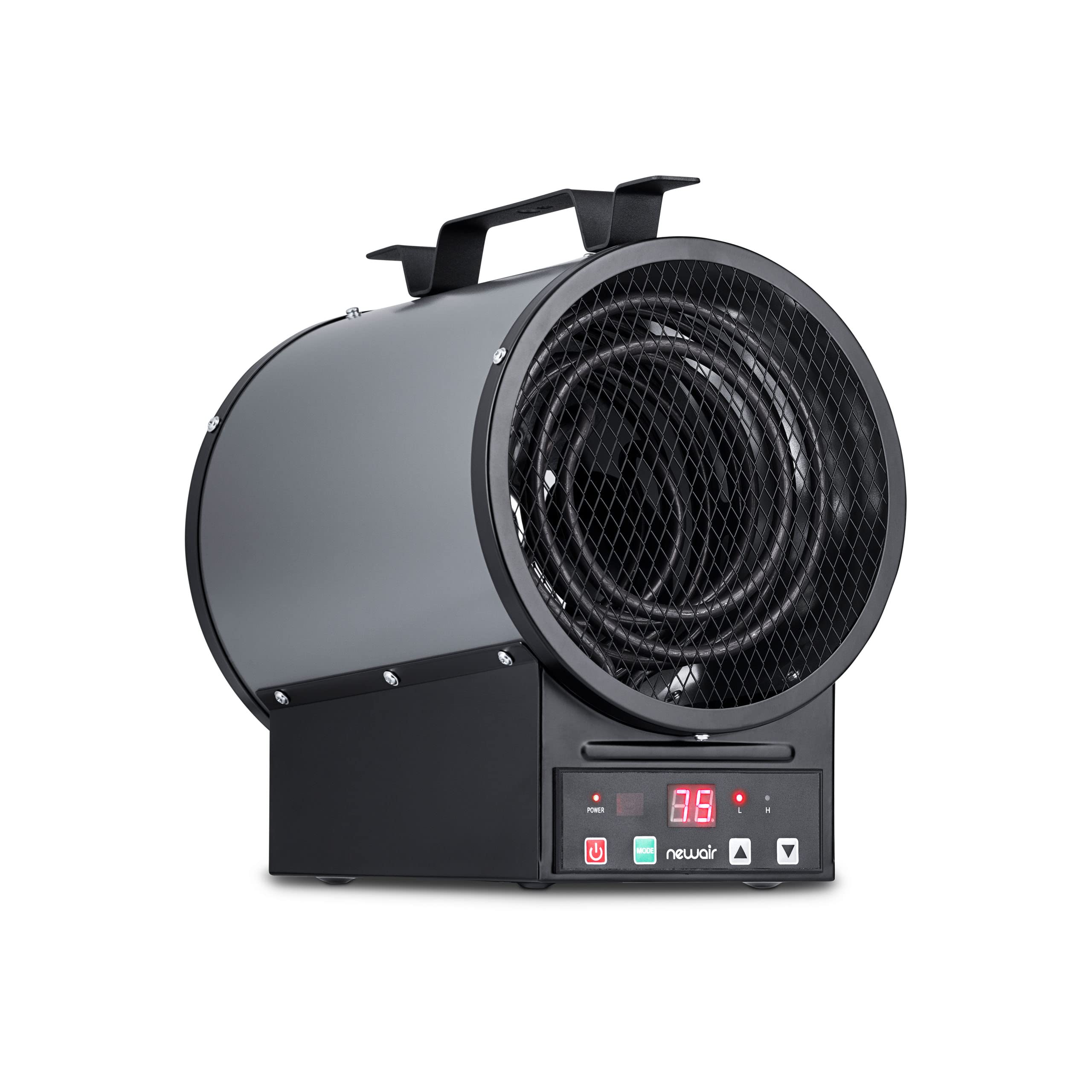 NewAir 240V 2-in-1 Freestanding or Wall/Ceiling Mount Electric Garage Heater - 500 Sq.Ft Coverage with Remote Control - Ideal for Garages, Workshops, Basements & Outdoor Spaces