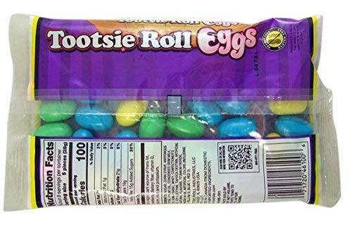 Tootsie Roll Egg Shaped Candies - 8 oz Bag of Candy Coated Easter Treats for Baskets, Egg Hunts & Holiday Parties | Delicious Chocolate Candy for Kids & Adults