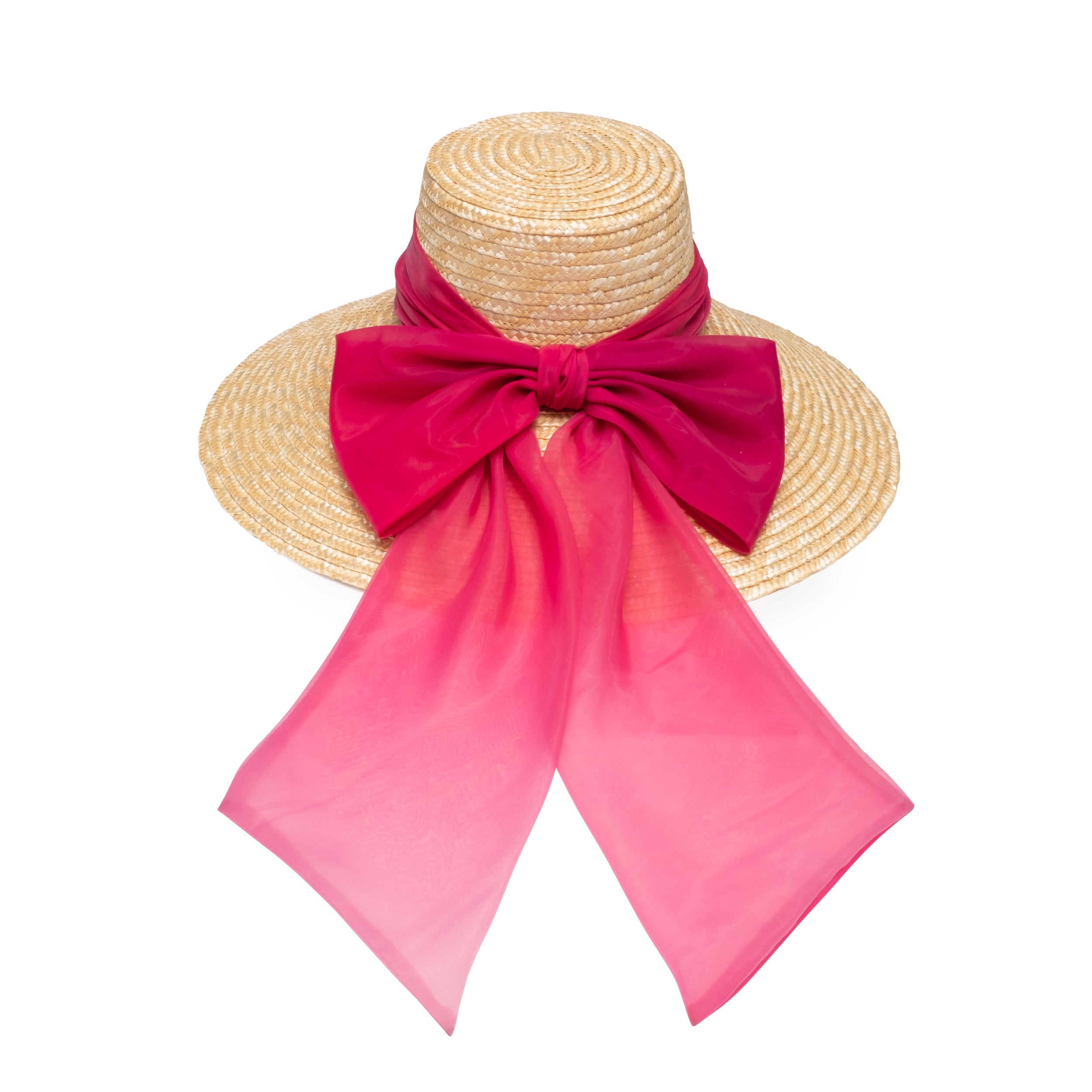 Mirabel Organza Wide Brim Sun Hat for Women - UV Protection Summer Beach Hat - Perfect for Outdoor, Travel, and Vacation