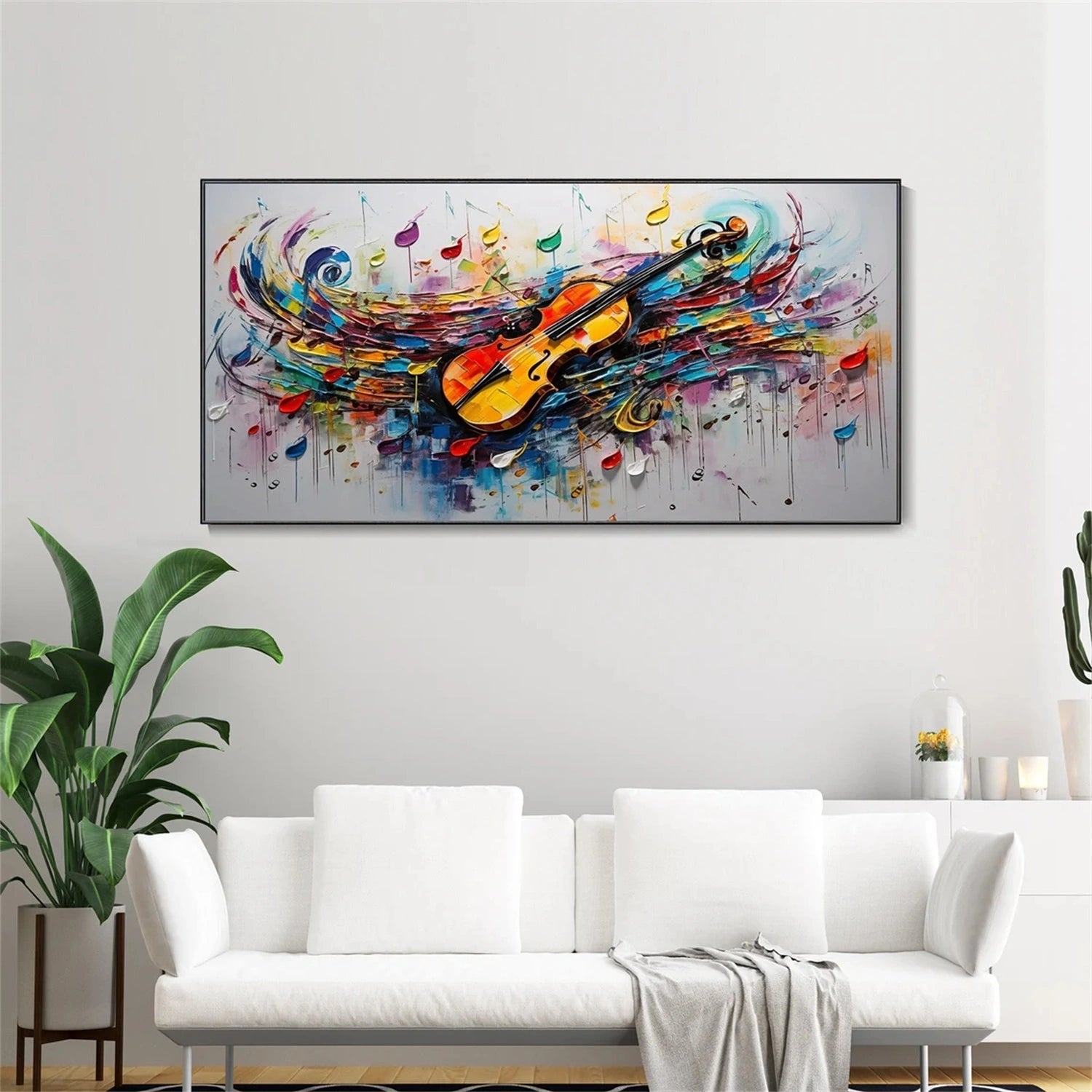 Abstract Painting #AB 309 - Modern Wall Art for Living Room, Bedroom & Office Decor - Handmade Canvas Artwork for Home & Commercial Spaces