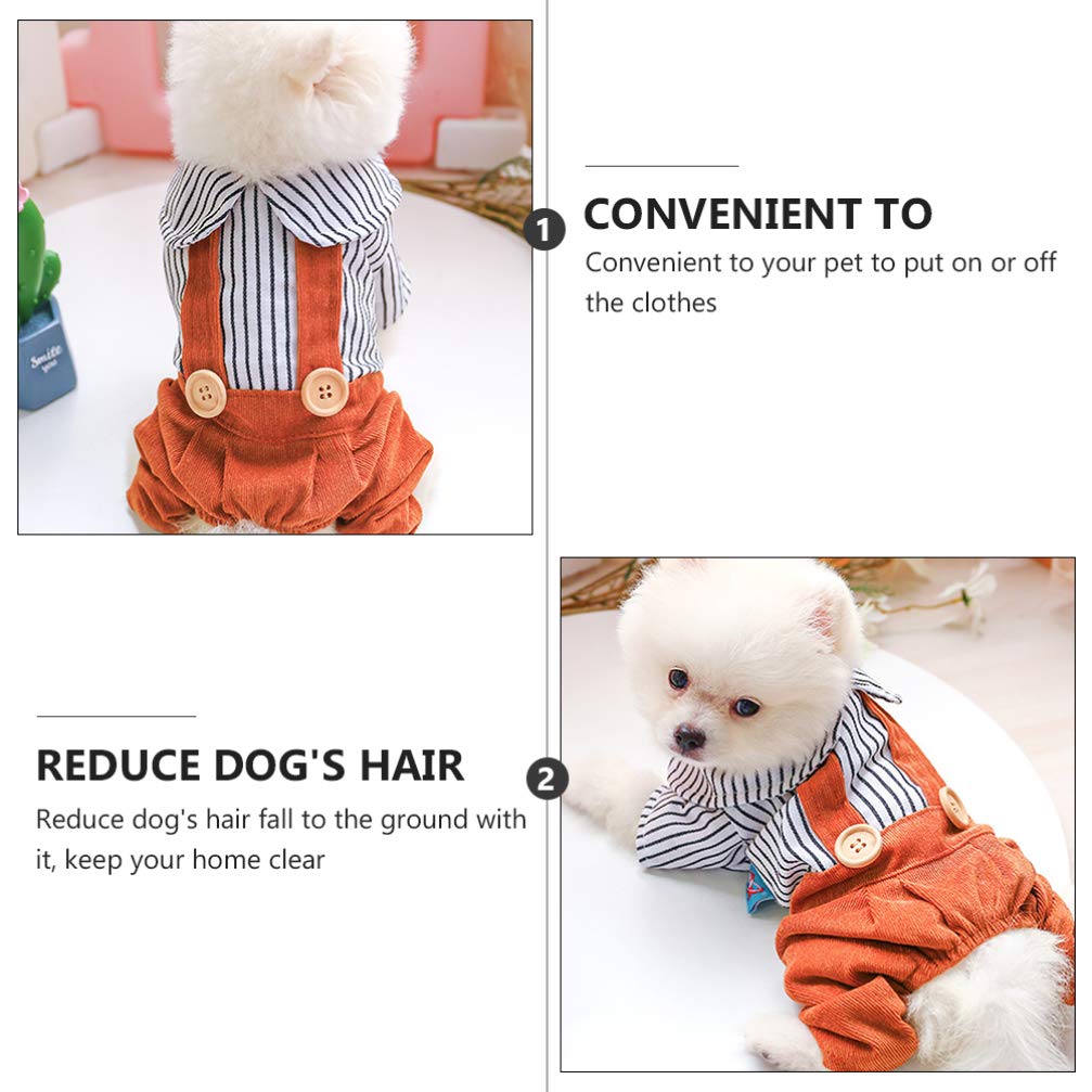 Balacoo Corduroy Dog Jacket for Small Dogs - Winter Pet Coat for Pomeranian, Chihuahua, and Cats | Cozy Outfit for New Year, Christmas, and Outdoor Adventures