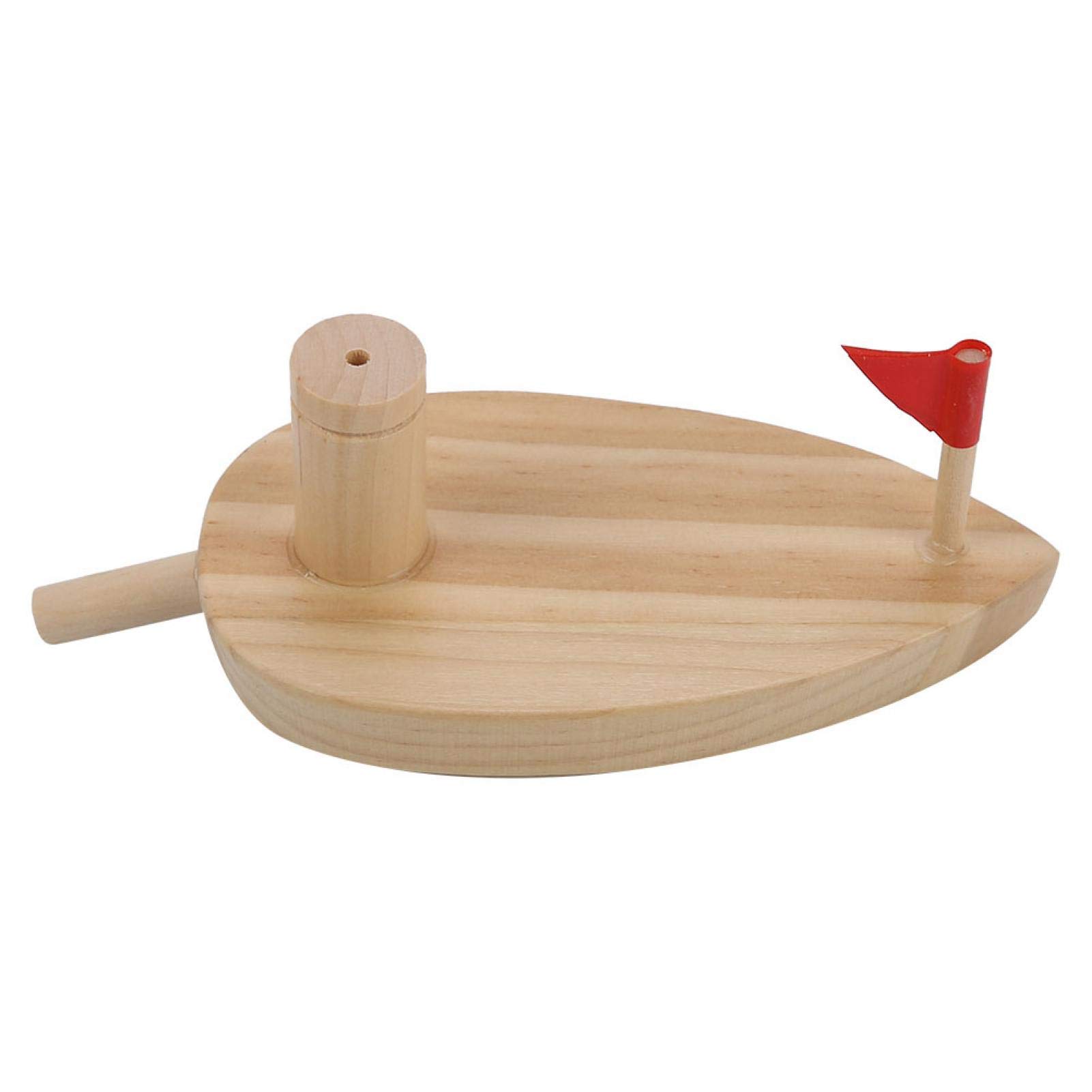 Balloon Powered Wooden Boat Toy - Inertial Balloon Boat for Kids, Fun Water Play & Bath Time Toy - Perfect for Pool, Bathtub, and Outdoor Play