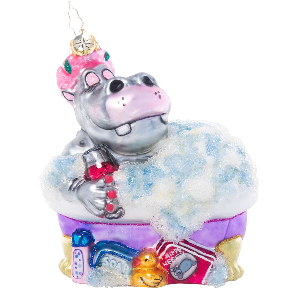 Christopher Radko Hand-Crafted European Glass Christmas Ornament - Bathtime Bubbles Design | Holiday Tree Decor, Festive Home Decoration & Gift Idea