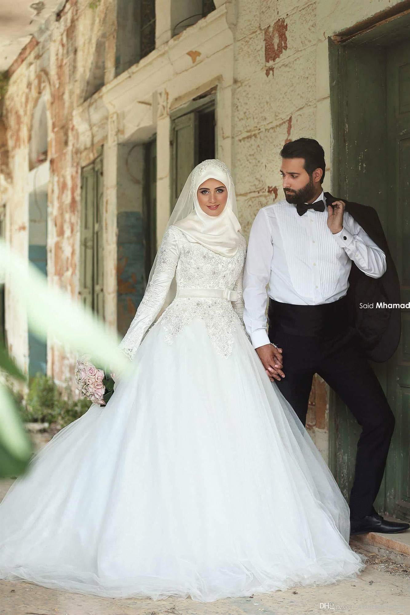 Elegant Muslim A-Line Wedding Dresses for Women | Modest Bridal Gowns | Perfect for Islamic Ceremonies & Formal Occasions