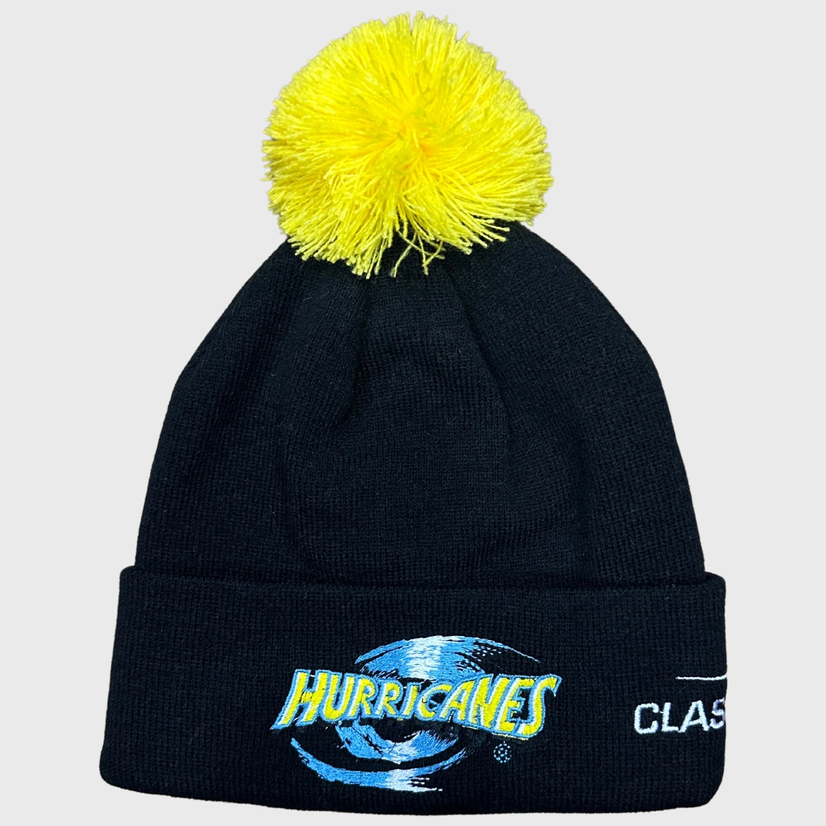 Classic Hurricanes Super Rugby Bobble Beanie Hat - Warm Winter Knit Cap for Men & Women - Perfect for Rugby Games, Outdoor Sports, and Cold Weather Activities