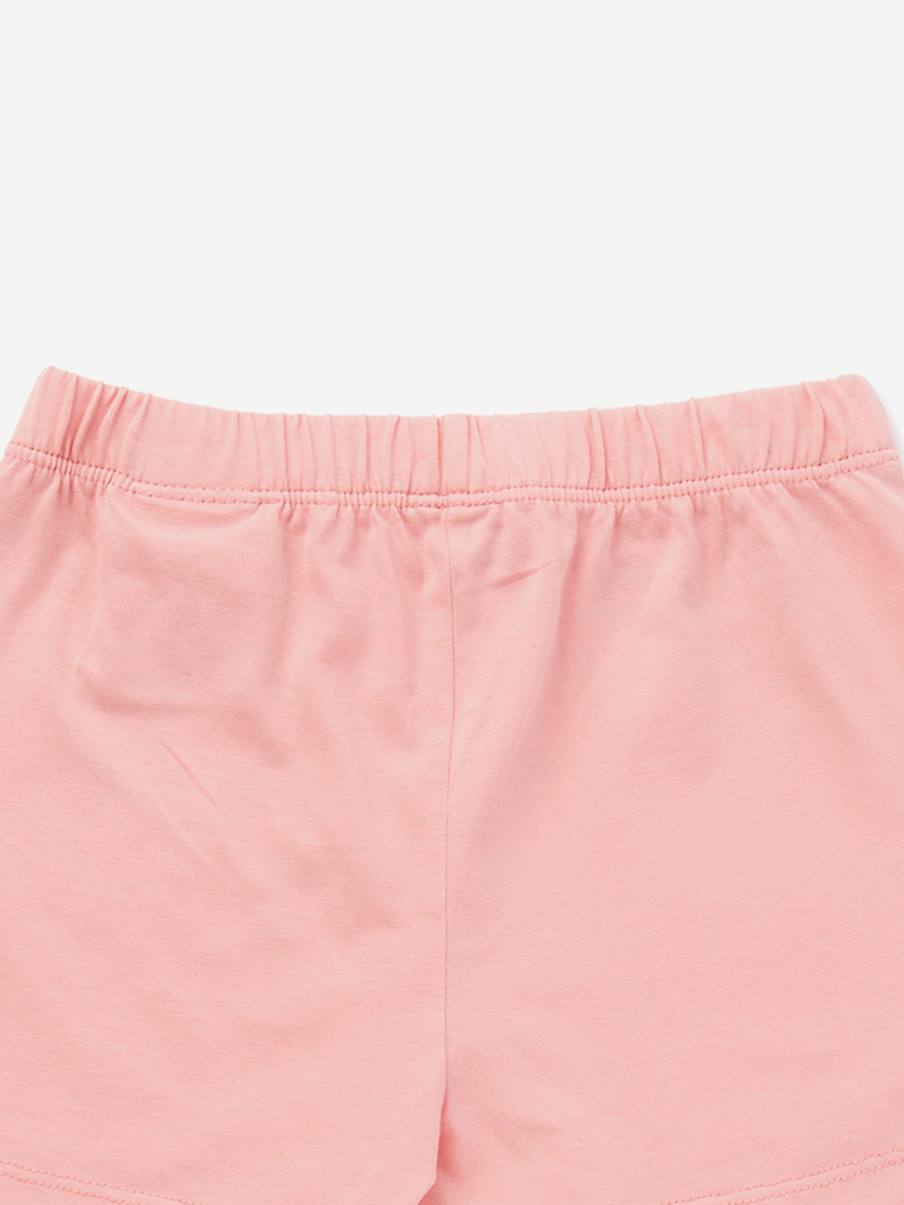 Baby Girls Bookish Butterfly Shorts in Pink - Cute & Comfortable Toddler Shorts for Playtime, Daycare & Summer Outfits