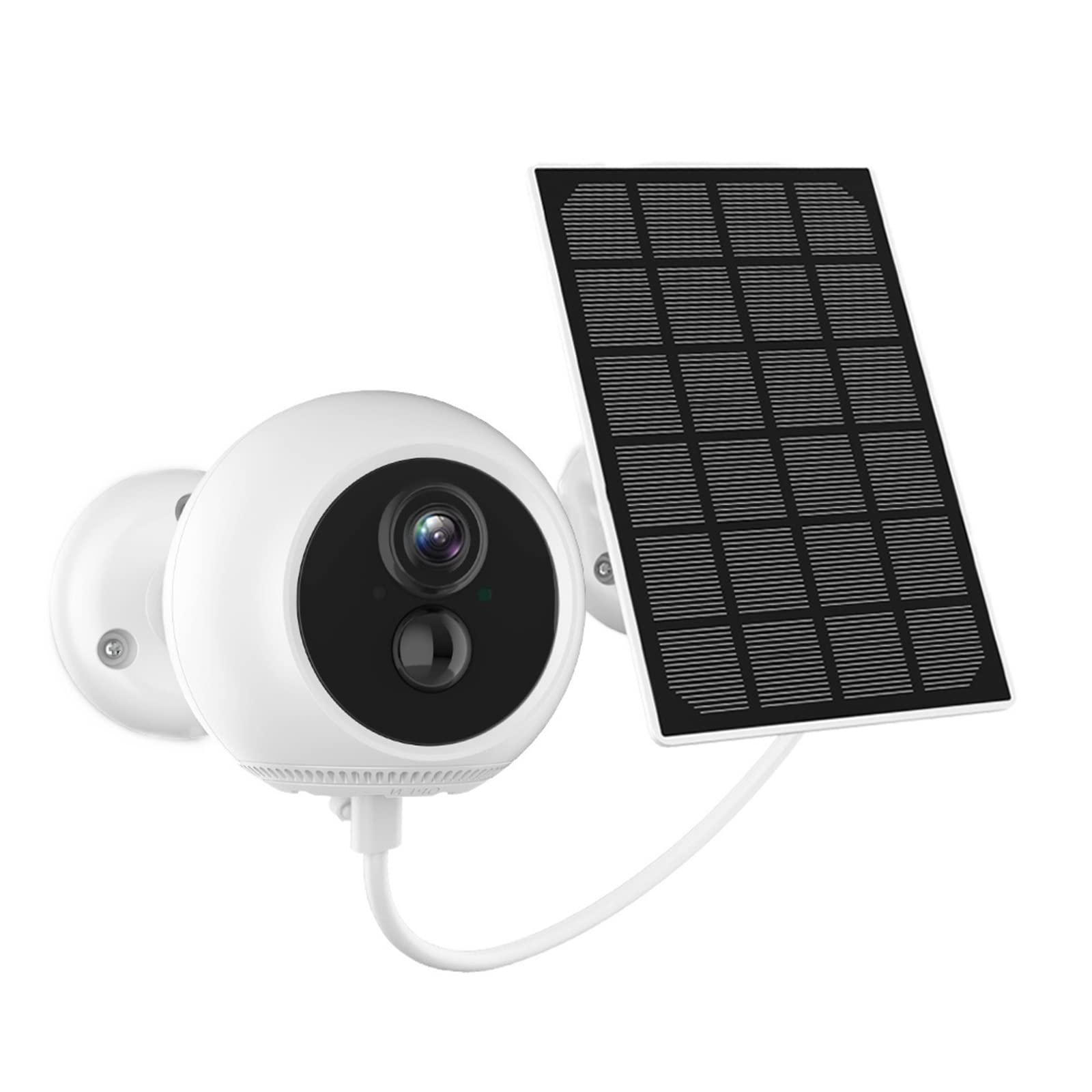 2K Solar Security Camera Outdoor - Wireless WiFi IP Camera with Rechargeable Battery, PIR Motion Detection & 3MP HD Video Surveillance (Includes Solar Panel & 128GB Storage) - Perfect for Home Security, Backyard Monitoring & Weatherproof Outdoor Protection