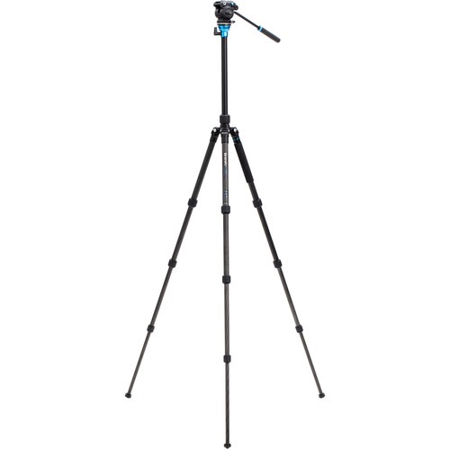 Benro Aero 2 PRO Carbon Fiber Travel Tripod with Twist Locks - Lightweight & Compact Video Tripod for Travel Vlogging, Photography, and Outdoor Adventures