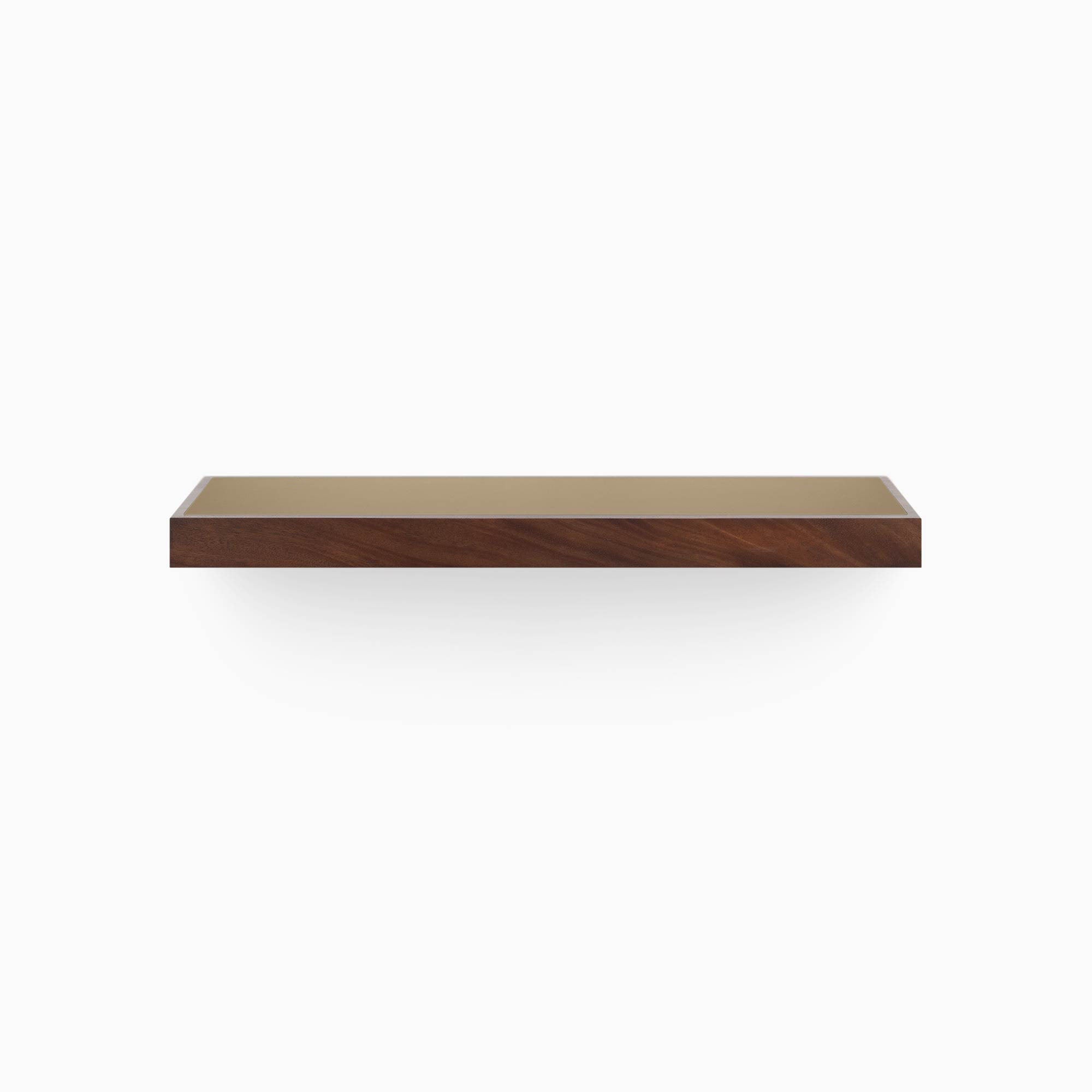 Aksel Inlay Dutch Mocha Floating Shelf - Rustic Wood Wall Shelf for Living Room, Kitchen, Bathroom Decor - Perfect for Displaying Books, Plants & Home Decor Items