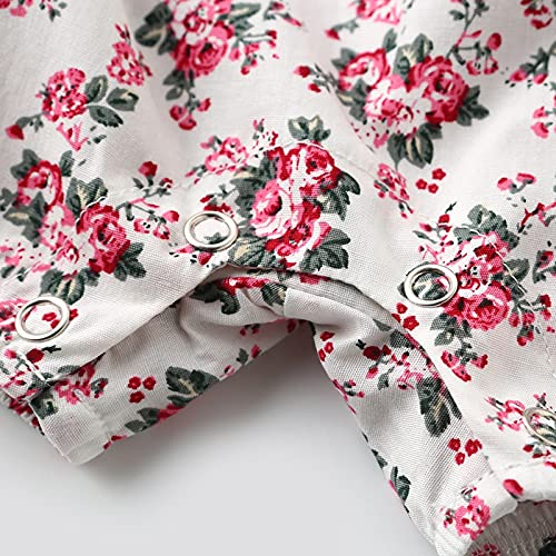 Arbag Baby Girls Romper - Soft Cotton Ruffle Jumpsuit for Spring & Summer | Cute Backcross Design for Playdates, Outings & Photo Shoots