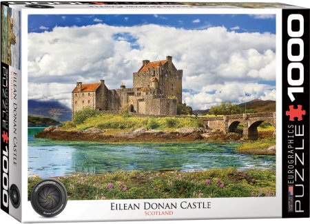 Eurographics 1000-Piece Jigsaw Puzzle - Eilean Donan Castle Scotland Landscape - Challenging Adult Puzzle for Relaxation & Home Decor