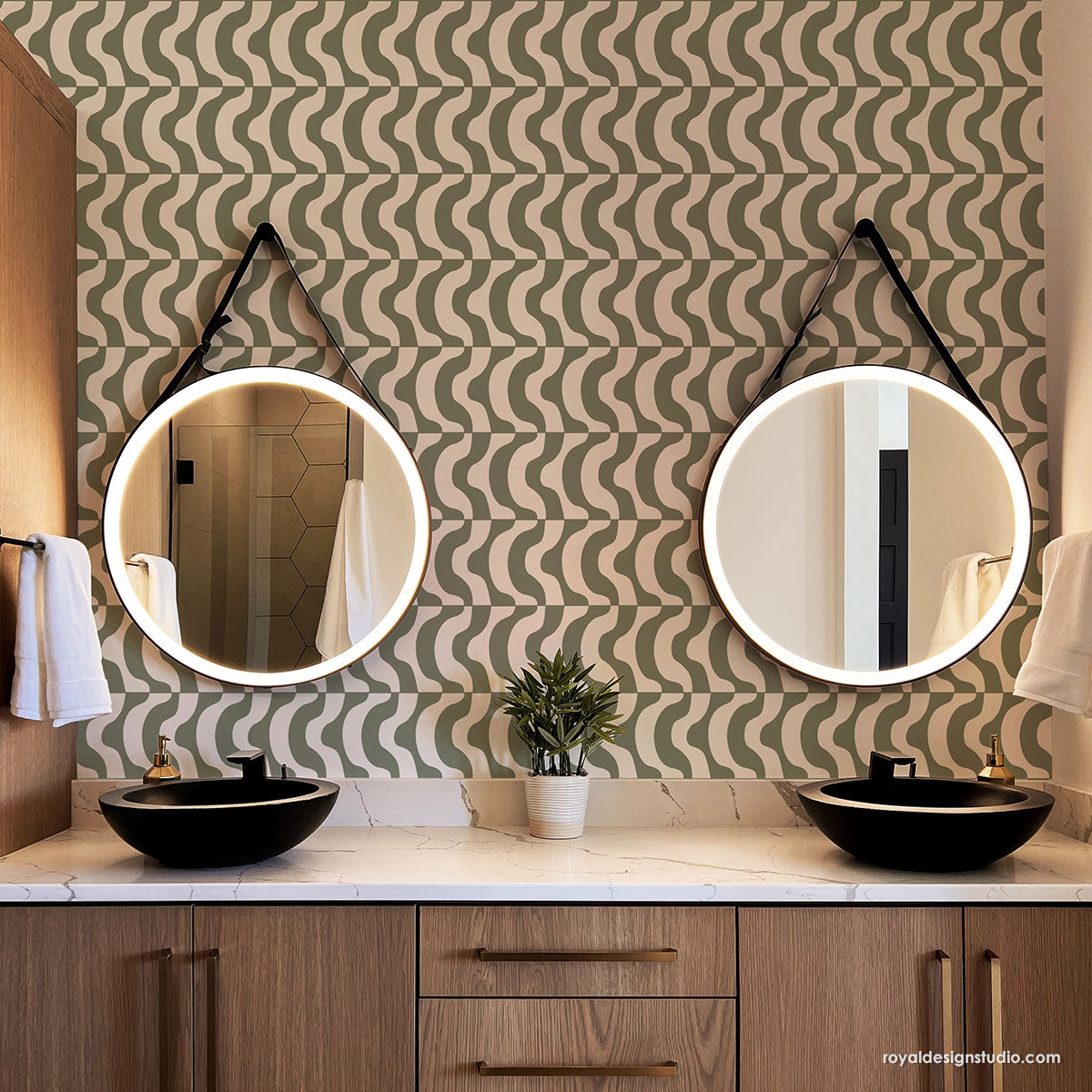 Modern Art Wall Stencil Kit - DIY Home Decor Painting Templates for Creative Wall Designs | Perfect for Living Rooms, Bedrooms & Nursery Accent Walls