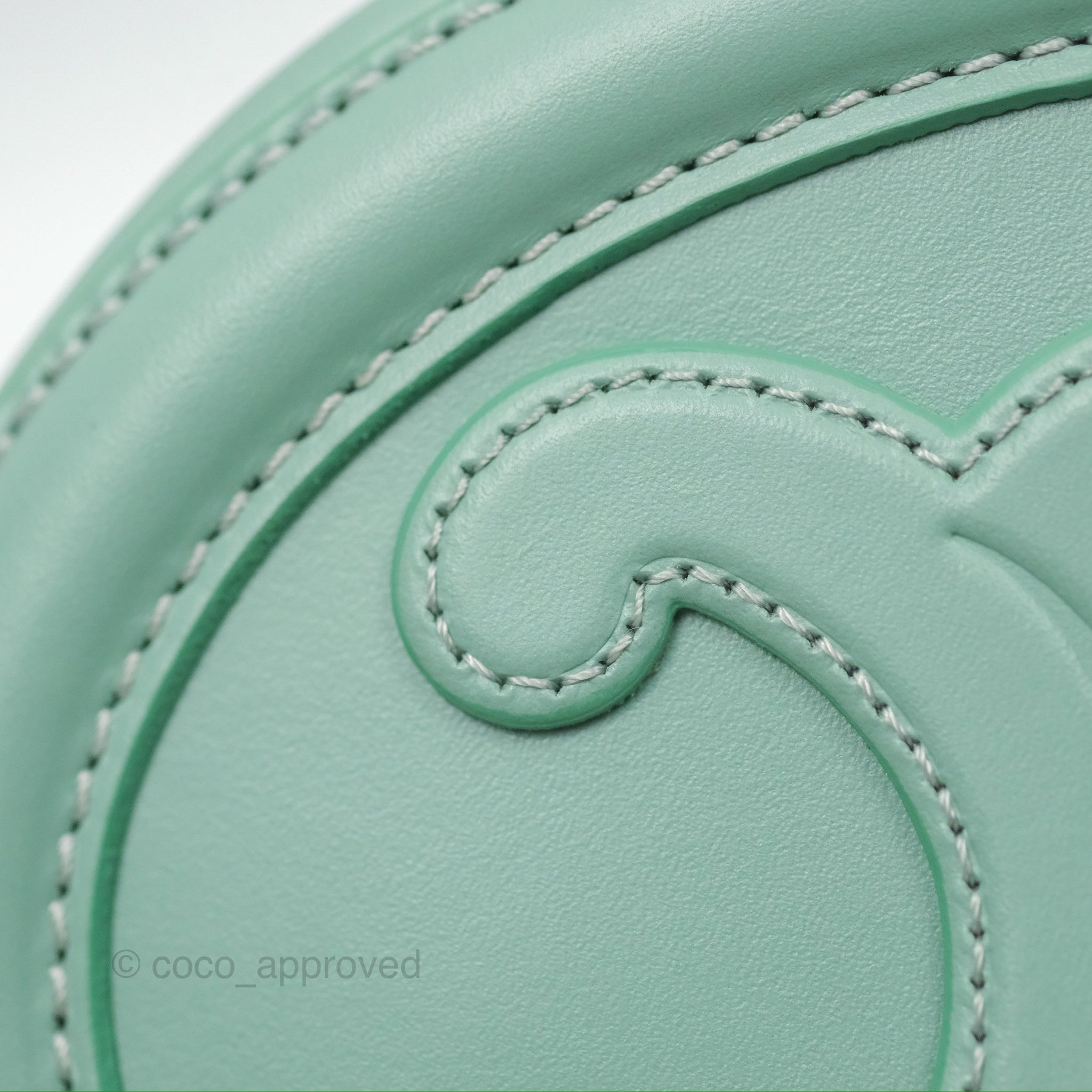 Celine Oval Bag Triomphe in Ice Mint Calfskin Leather - Luxury Crossbody Purse for Women, Perfect for Date Night & Evening Events