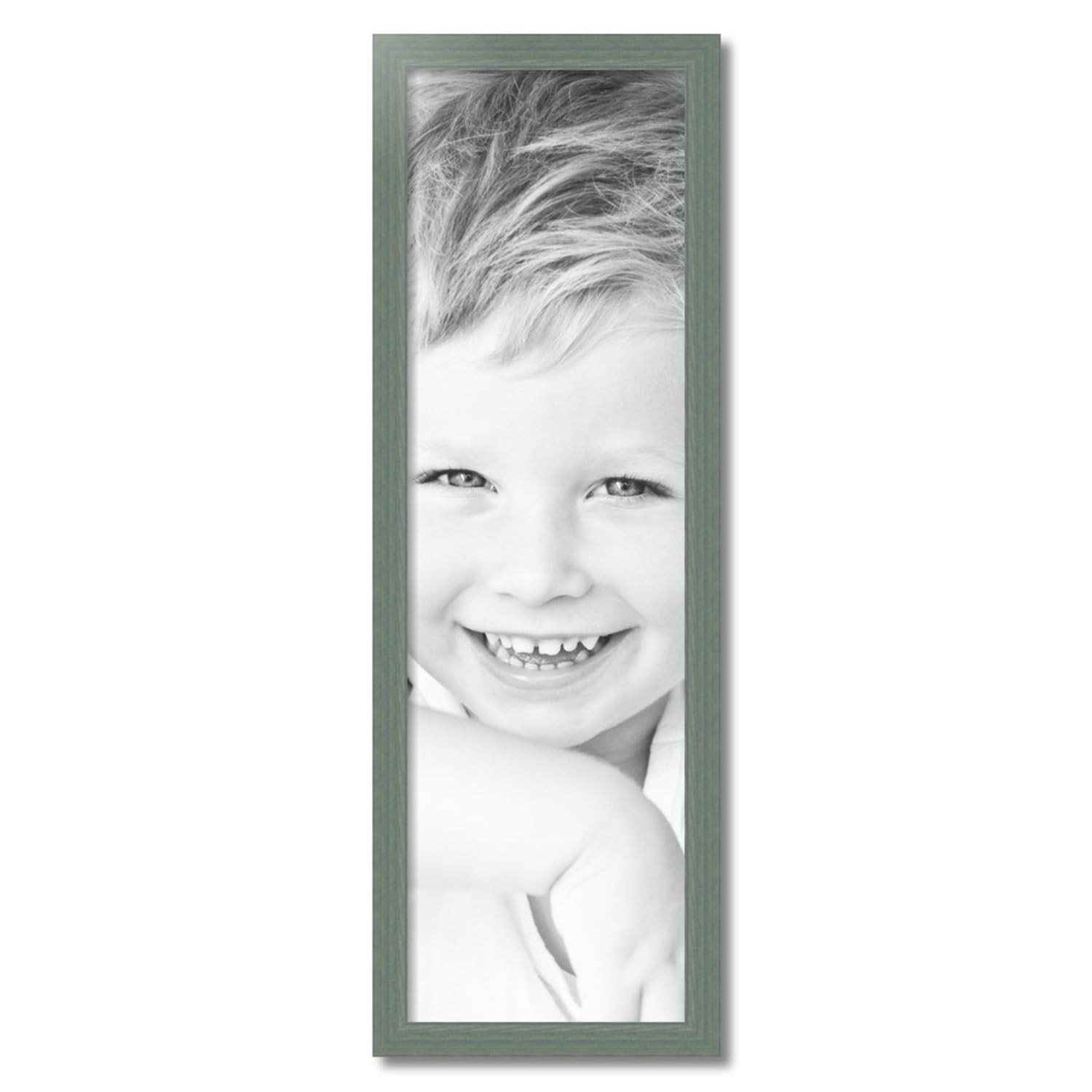 ArtToFrames 12x40 Inch Green Wood Picture Frame - 1.5 Inch Custom Poster Frame for Art & Photos with Economy Acrylic - Perfect for Home Decor, Office Wall Display & Gift Giving
