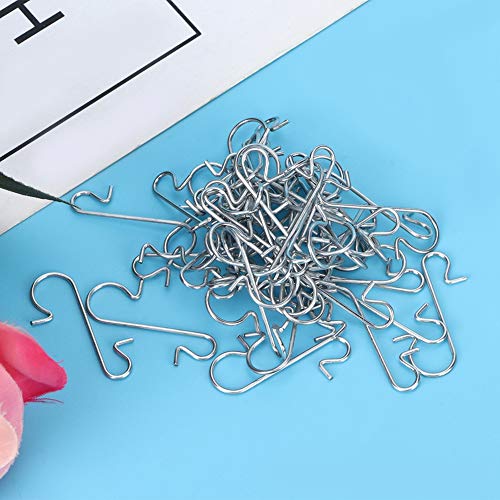 1 Inch Mini S Hooks - 100 Pack White Metal Hanging Hooks for DIY Crafts, Home Organization & Decoration - Strong Multi-Purpose S-Shaped Hooks for Hanging Plants, Keys, Towels & More