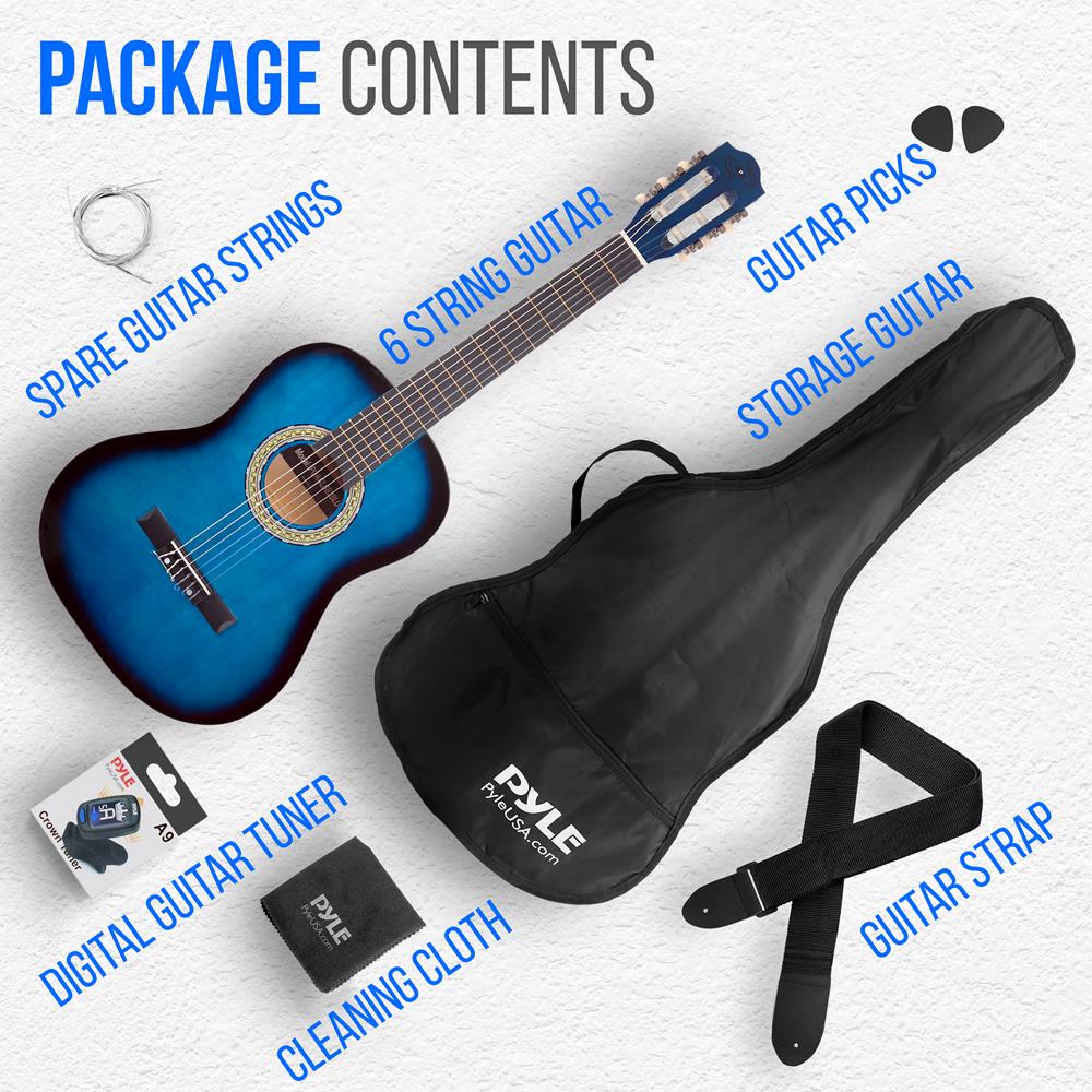Classic Style 3/4 Scale Acoustic Guitar - Perfect for Beginners, Travel & Small Hands | Portable Size for Kids & Adults Learning to Play