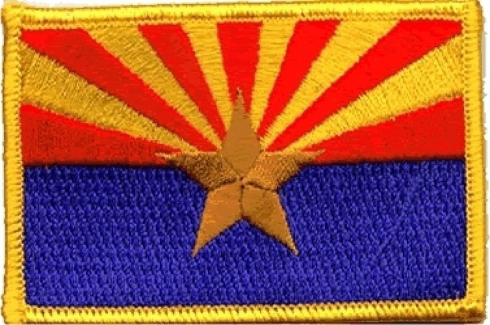 Arizona Iron-on Embroidered Patch - State Pride Decorative Patch for Jackets, Hats, Bags | Perfect for DIY Crafts, Costumes & Souvenirs