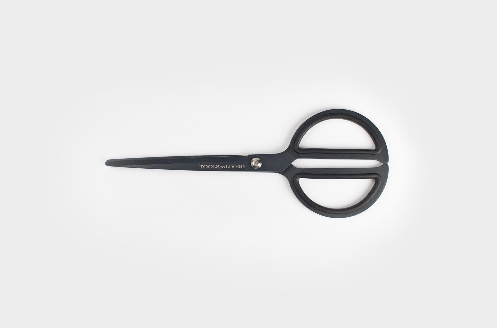 Tools to Liveby Black Scissors 8 - Premium Stainless Steel Craft Scissors for DIY, Sewing & Office Use