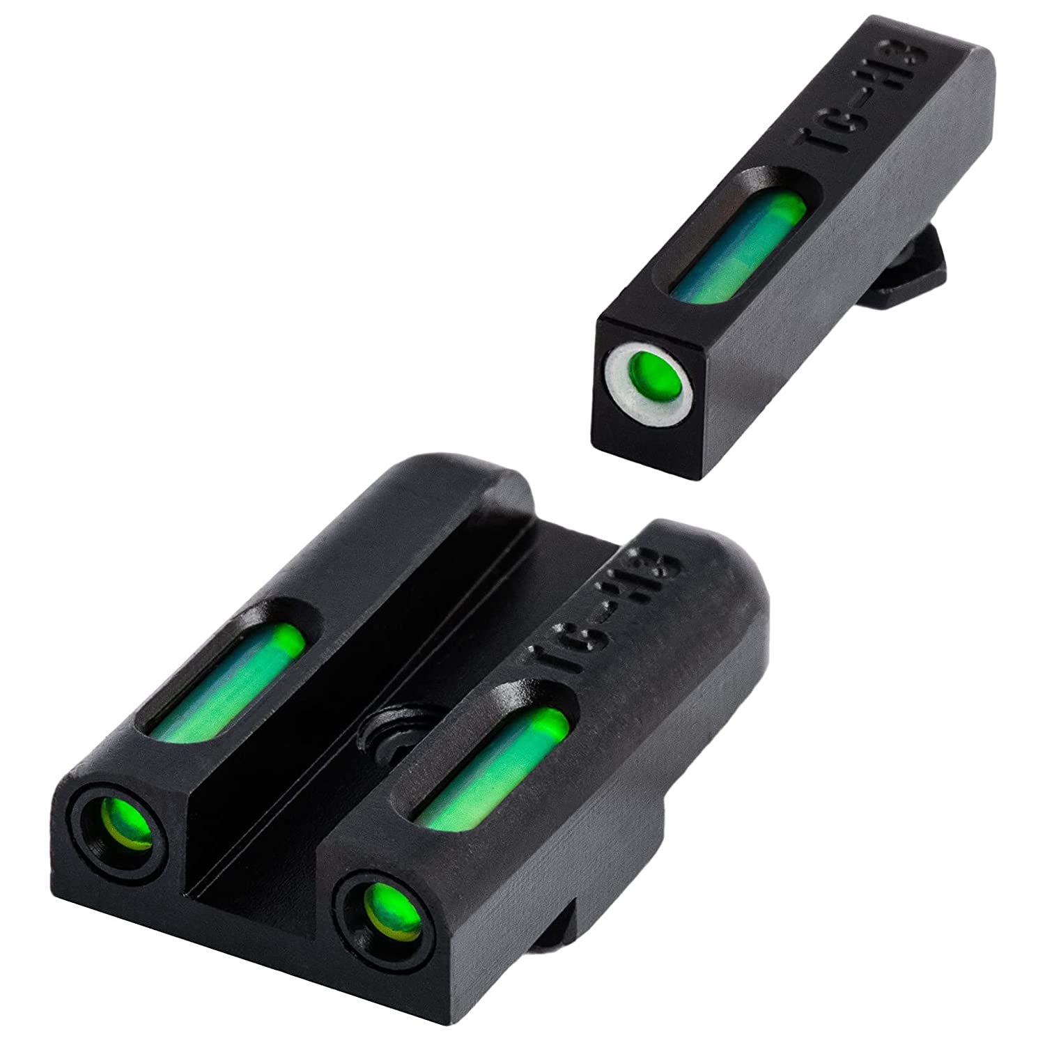 TRUGLO TFX Handgun Sight - Durable Shock-Resistant Compact Tritium & Fiber-Optic Sight for Pistols | Bright Day & Night Visibility | Perfect for Home Defense, Tactical Training & Concealed Carry