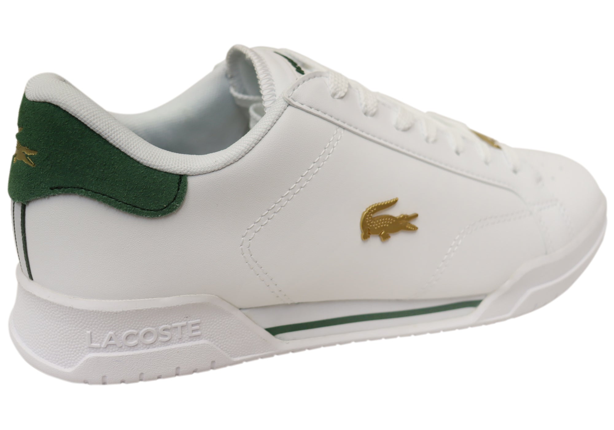 Lacoste Men's Comfortable Leather Twin Serve Sneakers - Stylish Casual Shoes for Walking, Running & Everyday Wear