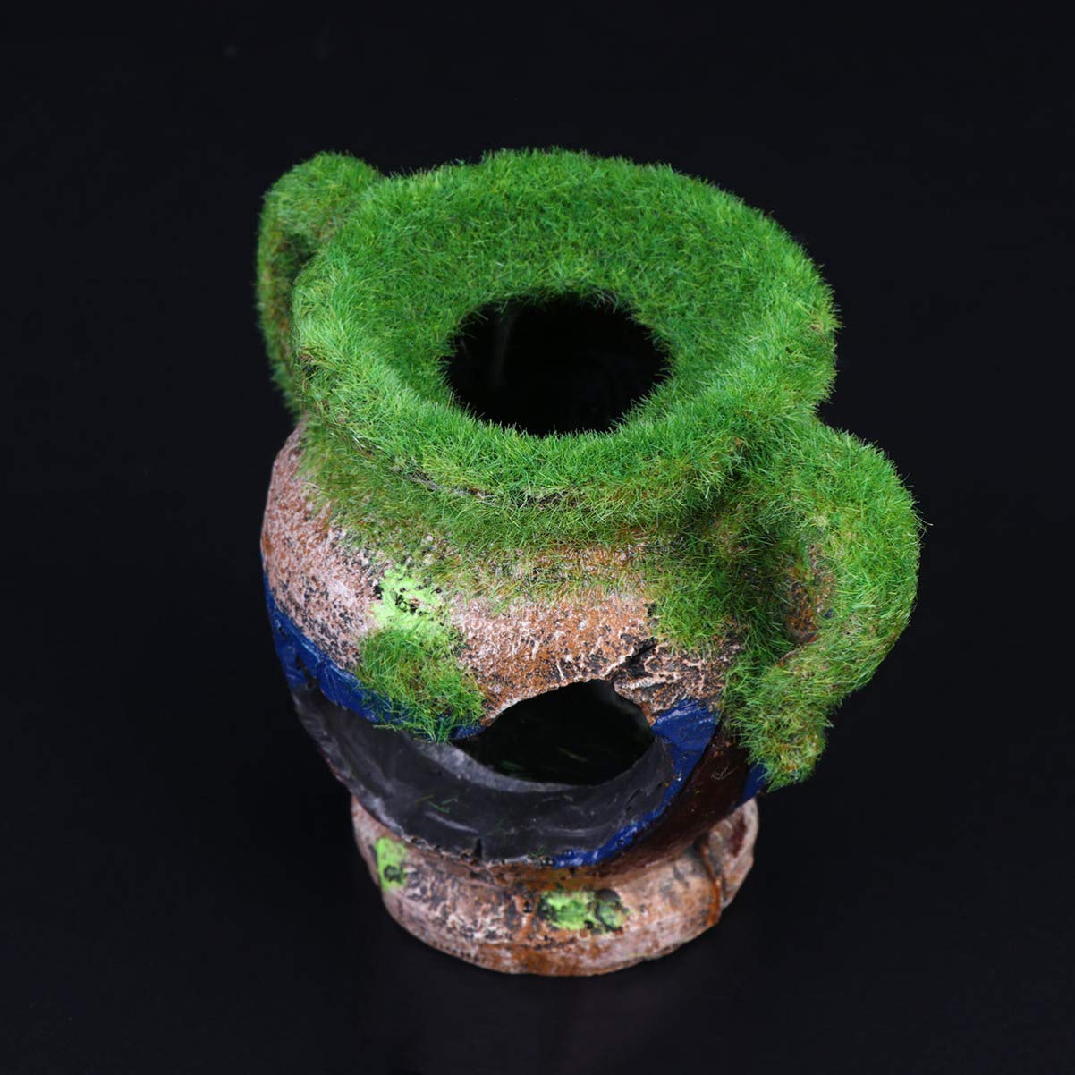POPETPOP Roman Vase Aquarium Decor - Fish Tank Hideaway for Tropical Fish, Betta & Goldfish - Ancient Egypt Themed Ornament for Aquascaping & Aquarium Landscaping (Perfect for Home, Office & Classroom Decor)