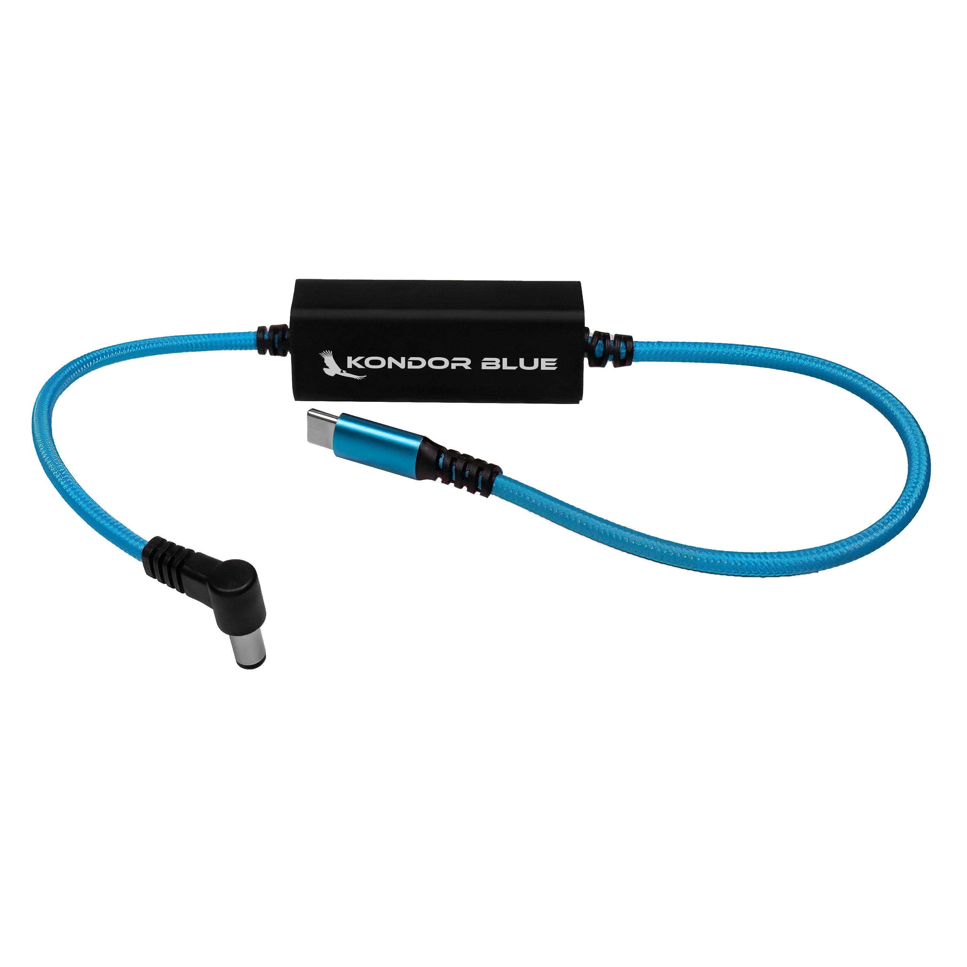 Kondor Blue 16 DC to USB C Power Delivery Cable for Mirrorless Cameras - Fast Charging Cord for Sony A7, Canon R5 & Fujifilm X-T4 - Perfect for Travel Photography & Vlogging