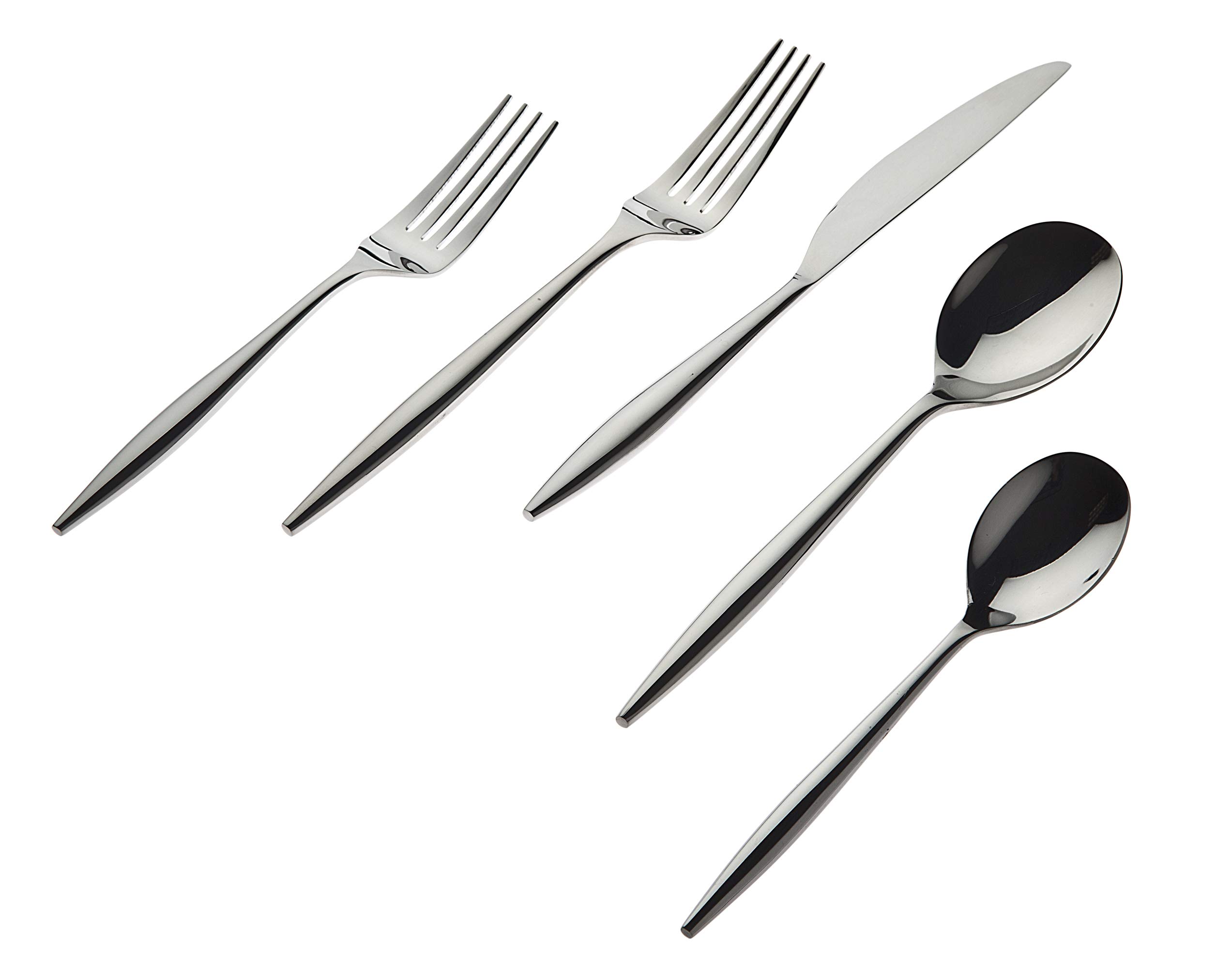 Godinger 20-Piece Flatware Set - 18/10 Stainless Steel Cutlery for Dining & Entertaining