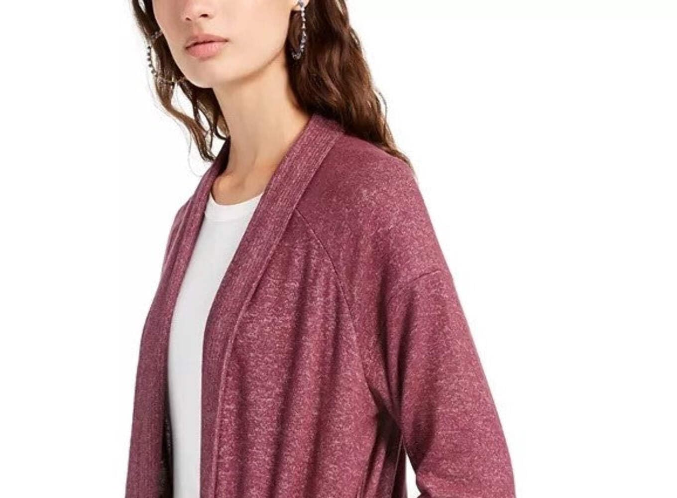 Juniors' Cozy Cardigan Sweater - Soft Purple Knitwear for Girls (Size XS) | Perfect for School, Casual Wear & Layering Outfits